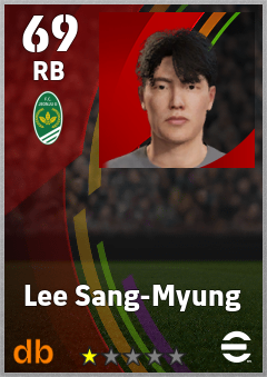 Lee Sang-Myung — RB, OVR 69, MAX 69
