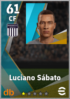 Luciano Sábato — CF, OVR 61, MAX 61