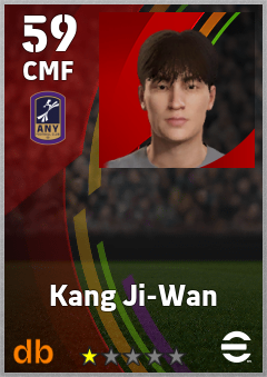 Kang Ji-Wan — CMF, OVR 59, MAX 59