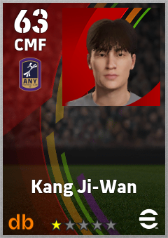 Kang Ji-Wan — CMF, OVR 63, MAX 63