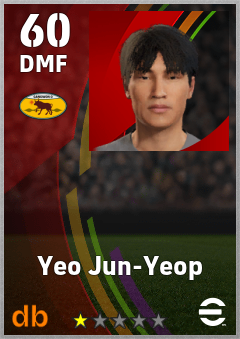 Yeo Jun-Yeop — DMF, OVR 60, MAX 60