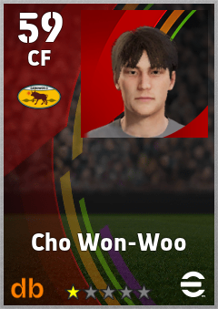Cho Won-Woo — CF, OVR 59, MAX 59