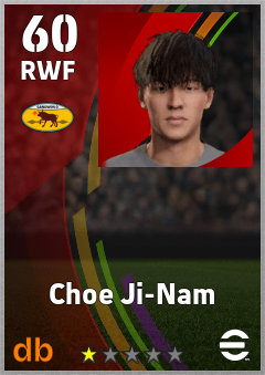 Choe Ji-Nam — RWF, OVR 60, MAX 60