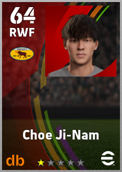 Choe Ji-Nam — RWF, OVR 64, MAX 64
