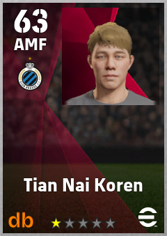 Tian Nai Koren — AMF, OVR 63, MAX 63