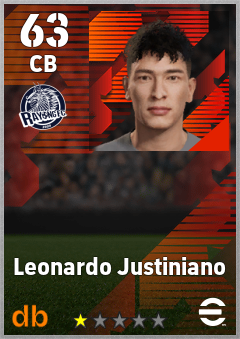 Leonardo Justiniano — CB, OVR 63, MAX 63