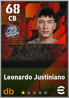 Leonardo Justiniano — CB, OVR 68, MAX 68