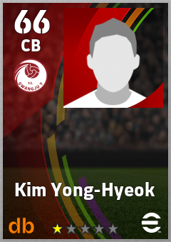 Kim Yong-Hyeok — CB, OVR 66, MAX 66