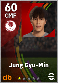 Jung Gyu-Min — CMF, OVR 60, MAX 60