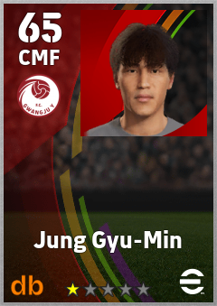 Jung Gyu-Min — CMF, OVR 65, MAX 65