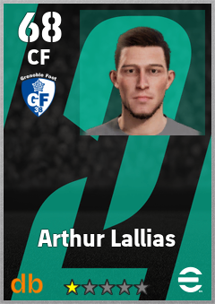 Arthur Lallias — CF, OVR 68, MAX 68