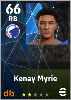 Kenay Myrie — RB, OVR 66, MAX 66