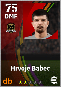 Hrvoje Babec — DMF, OVR 75, MAX 75