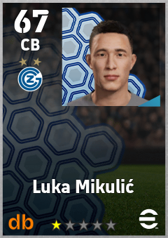 Luka Mikulić — CB, OVR 67, MAX 67