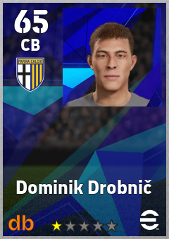 Dominik Drobnič — CB, OVR 65, MAX 65
