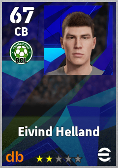 Eivind Helland — CB, OVR 67, MAX 67