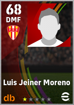Luis Jeiner Moreno — DMF, OVR 68, MAX 68