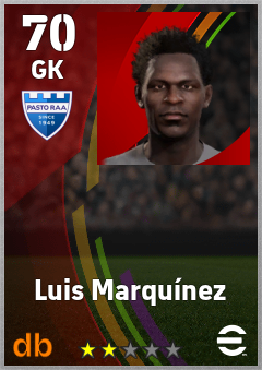 Luis Marquínez — GK, OVR 70, MAX 70