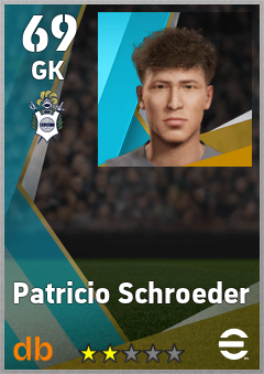 Patricio Schroeder — GK, OVR 69, MAX 69