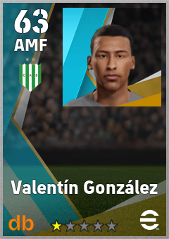 Valentín González — AMF, OVR 63, MAX 63