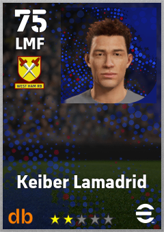 Keiber Lamadrid — LMF, OVR 75, MAX 75