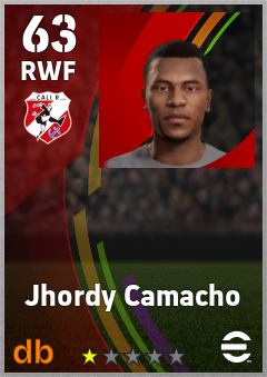 Jhordy Camacho — RWF, OVR 63, MAX 63