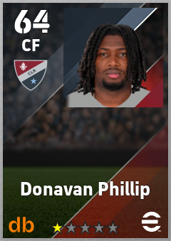 Donavan Phillip — CF, OVR 64, MAX 64