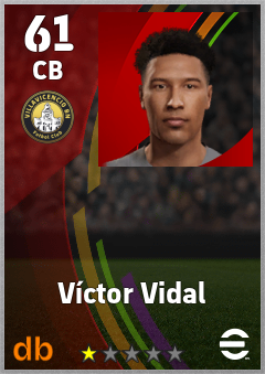Víctor Vidal — CB, OVR 61, MAX 61