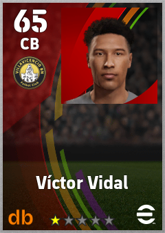 Víctor Vidal — CB, OVR 65, MAX 65