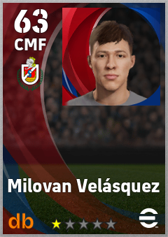 Milovan Velásquez — CMF, OVR 63, MAX 63