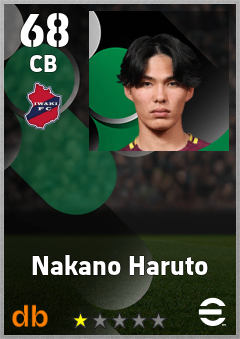 Nakano Haruto — CB, OVR 68, MAX 68