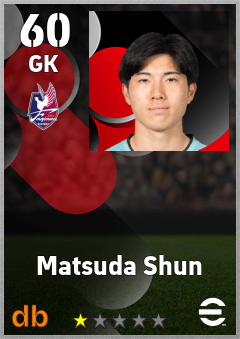 Matsuda Shun — GK, OVR 60, MAX 60