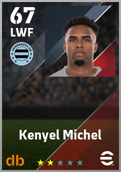 Kenyel Michel — LWF, OVR 67, MAX 67