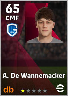 A. De Wannemacker eFootball player card
