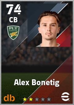 Alex Bonetig — CB, OVR 74, MAX 74