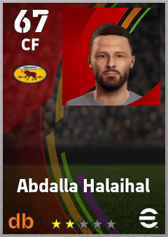 Abdalla Halaihal — CF, OVR 67, MAX 67