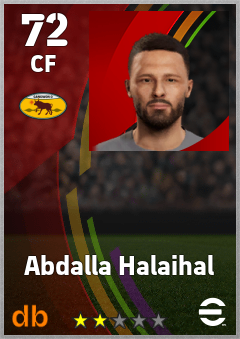 Abdalla Halaihal — CF, OVR 72, MAX 72