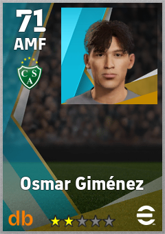 Osmar Giménez — AMF, OVR 71, MAX 71