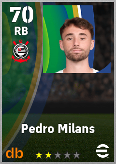Pedro Milans — RB, OVR 70, MAX 70