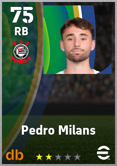 Pedro Milans — RB, OVR 75, MAX 75