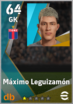 Máximo Leguizamón — GK, OVR 64, MAX 64