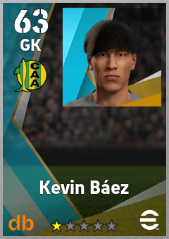 Kevin Báez — GK, OVR 63, MAX 63