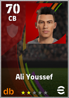 Ali Youssef — CB, OVR 70, MAX 70