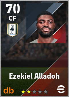 Ezekiel Alladoh — CF, OVR 70, MAX 70