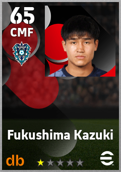 Fukushima Kazuki — CMF, OVR 65, MAX 65