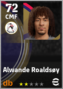 Alwande Roaldsøy — CMF, OVR 72, MAX 72