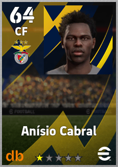 Anísio Cabral — CF, OVR 64, MAX 64