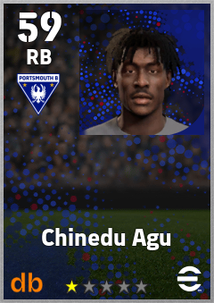 Chinedu Agu — RB, OVR 59, MAX 59