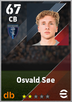 Osvald Søe eFootball player card