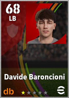 Davide Baroncioni — LB, OVR 68, MAX 68